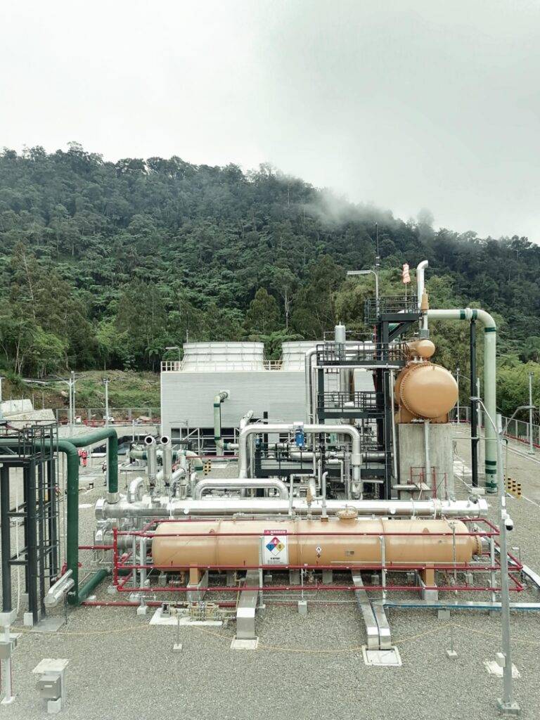 EDC geothermal brine recovery power plant